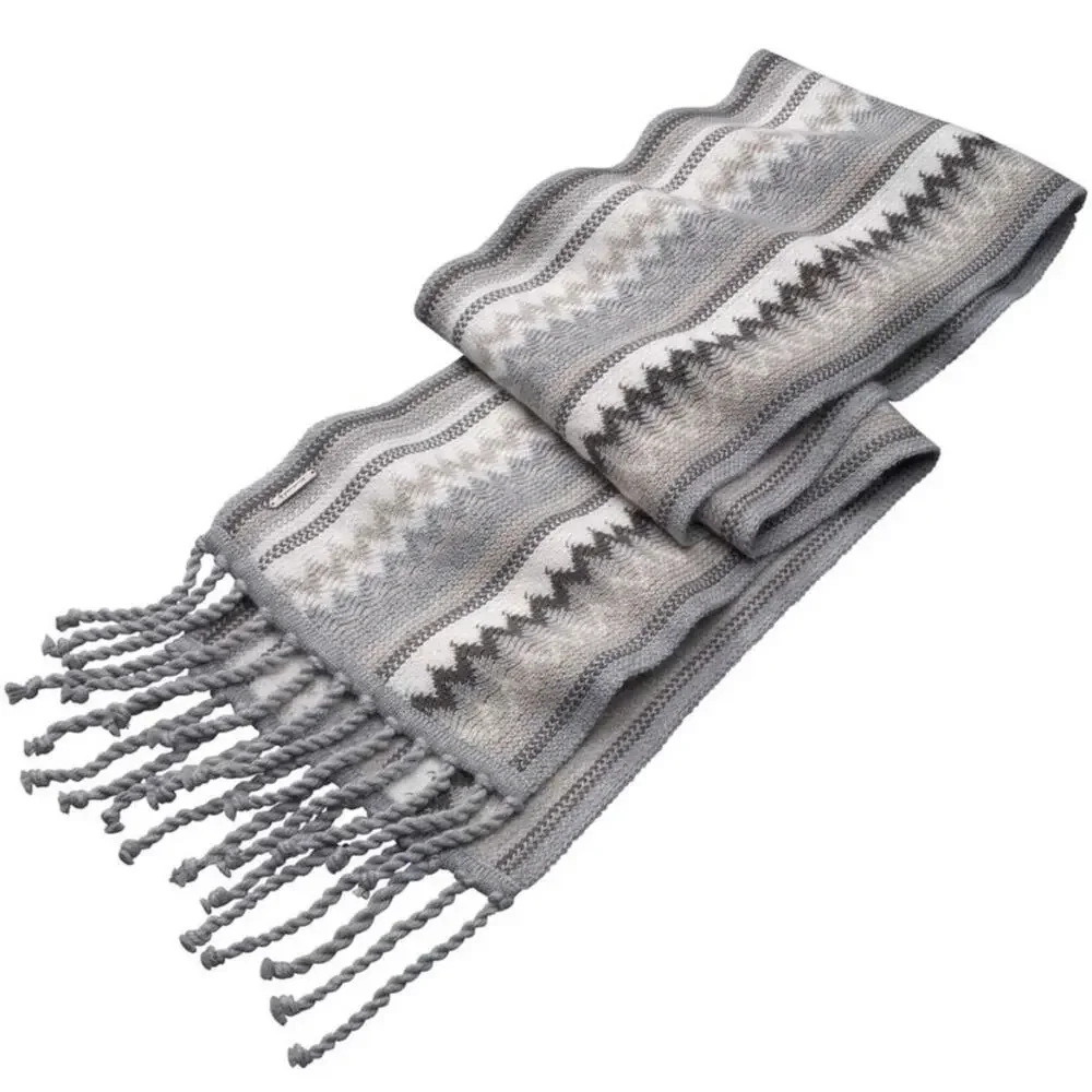 SMARTWOOL Pine Lake Chevron Scarf Grey